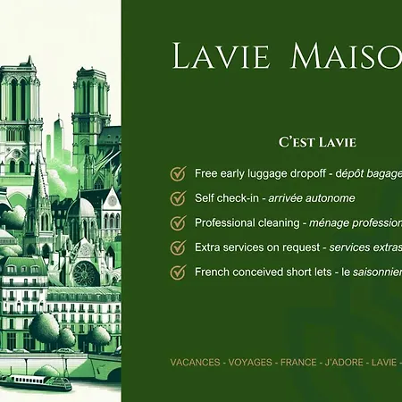 Appartement Lavie Maison Eiffel Ac Hot Tub Parijs